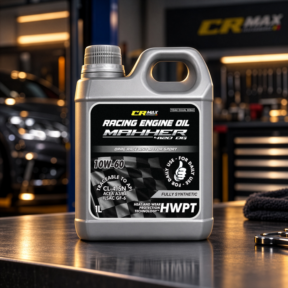 Mahher 10W-60 in a garage
